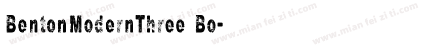 BentonModernThree Bo字体转换